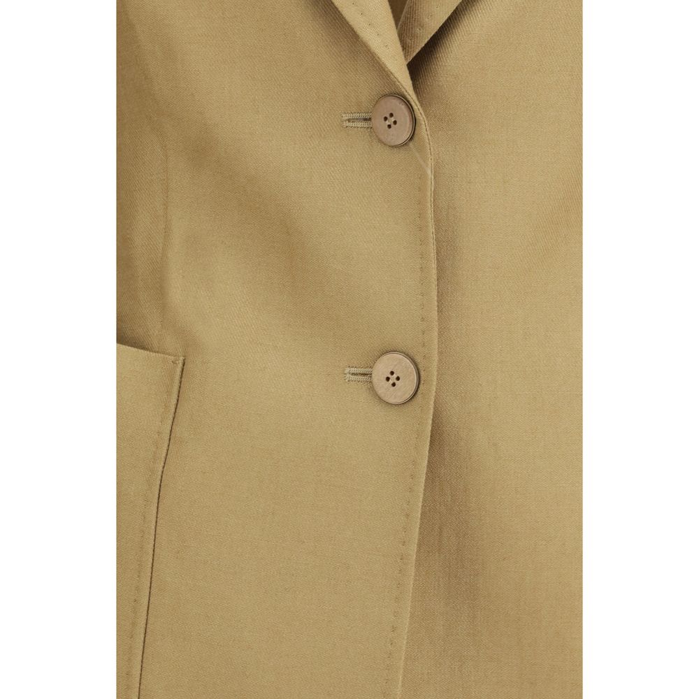Max Mara Beige Linen Jacket Max Mara