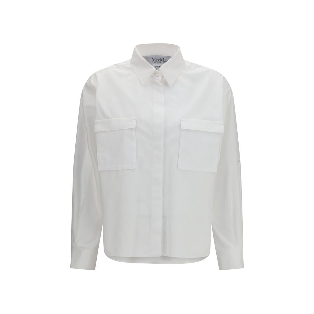 Max Mara White Cotton Shirt Max Mara