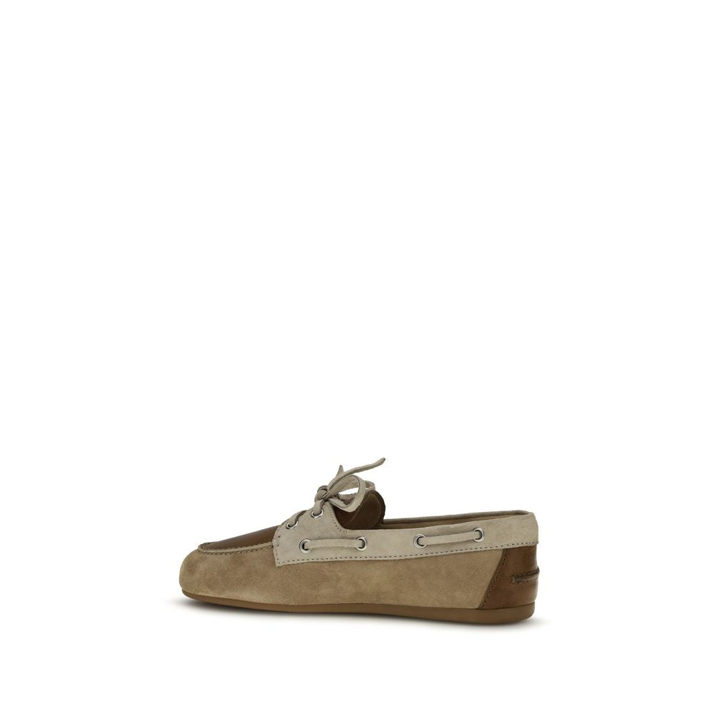 Miu Miu Multicolor Calf Leather Bos Taurus Slip-On Loafers Miu Miu