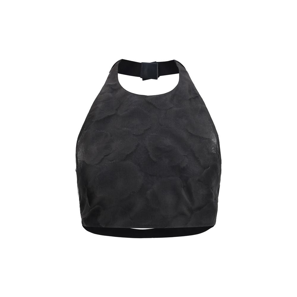 Max Mara Black Silk Pattern Shirt Max Mara