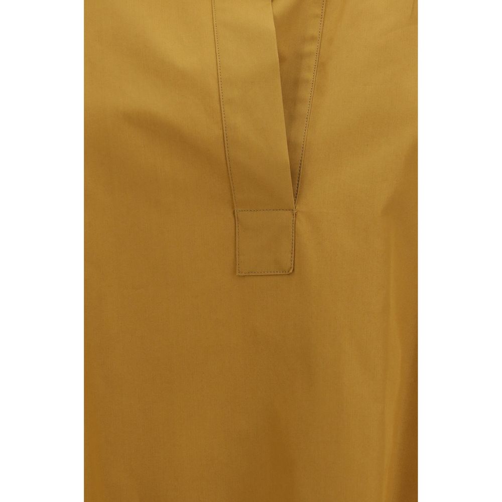 Max Mara Beige Cotton Shirt Max Mara