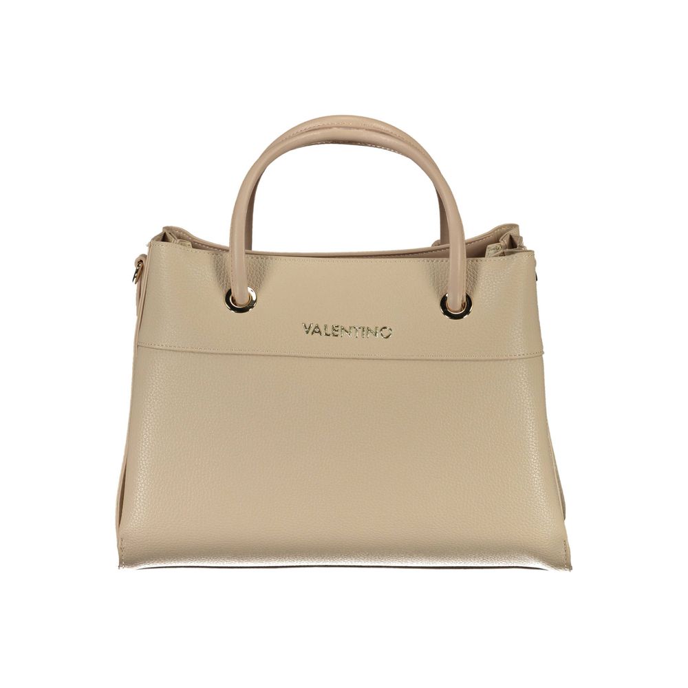 Mario Valentino Beige Polyurethane Women's Bag with Handles and Compartments Mario Valentino