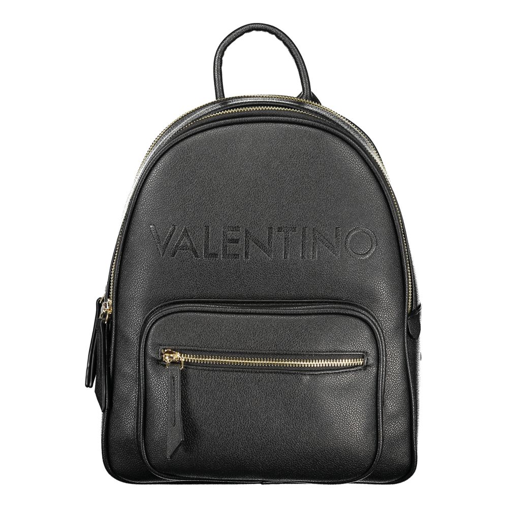 Mario Valentino Black Polyurethane Women's Backpack Mario Valentino