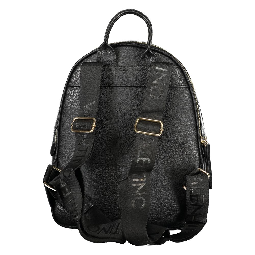 Mario Valentino Black Polyurethane Women's Backpack Mario Valentino
