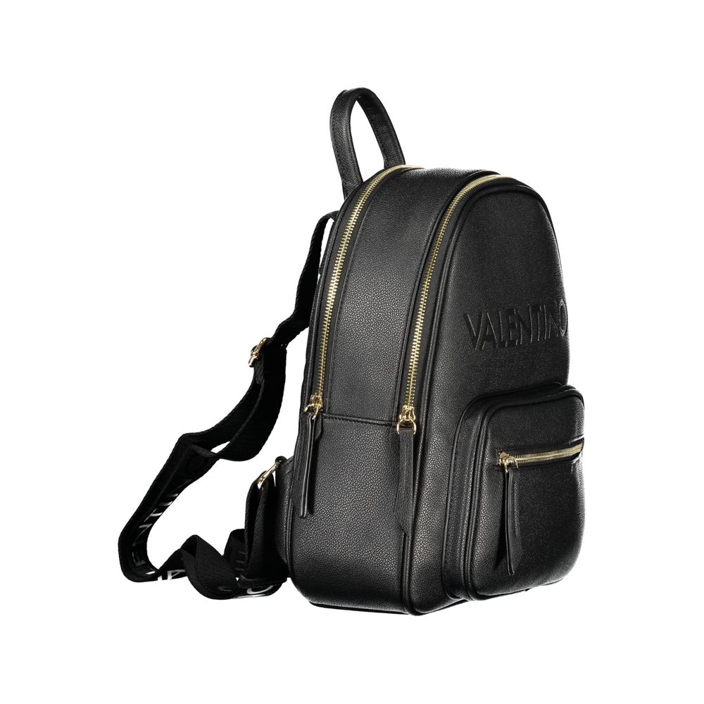 Mario Valentino Black Polyurethane Women's Backpack Mario Valentino