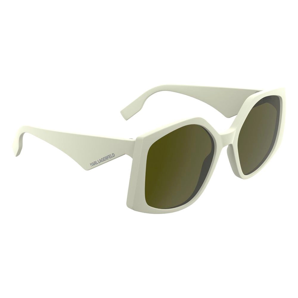 Karl Lagerfeld White Injected Sunglasses Karl Lagerfeld