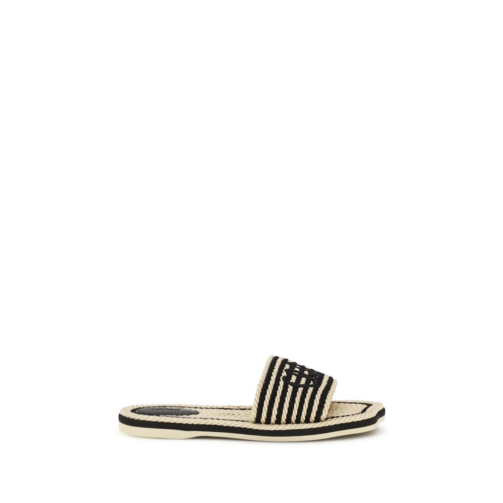 Chloé Multicolor Lamb Ovis Aries Aries Flat Sandals Chloé