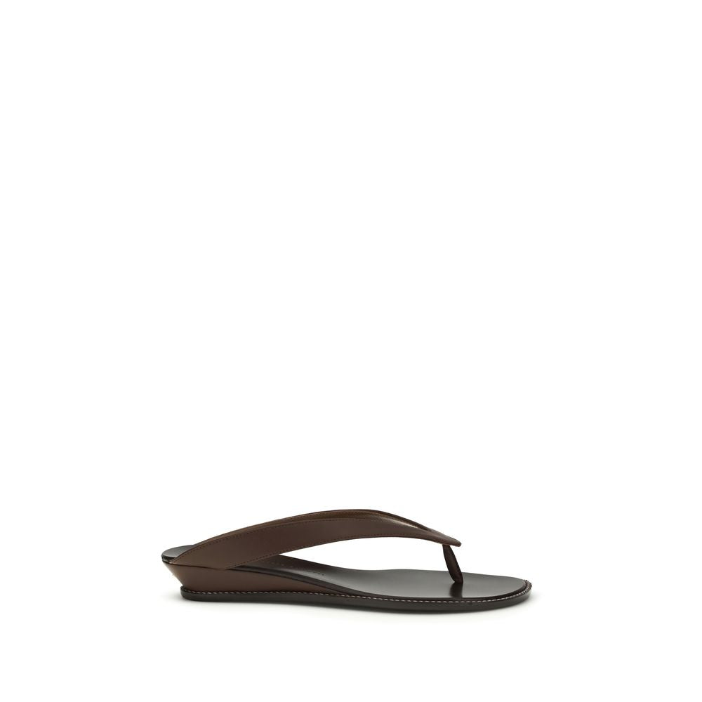 Giuseppe Zanotti Brown Calf Leather Bos Taurus Platform Sandals Giuseppe Zanotti