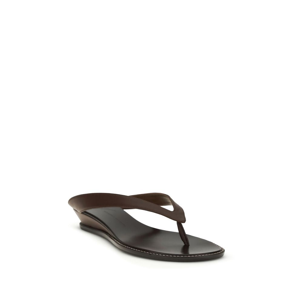 Giuseppe Zanotti Brown Calf Leather Bos Taurus Platform Sandals Giuseppe Zanotti