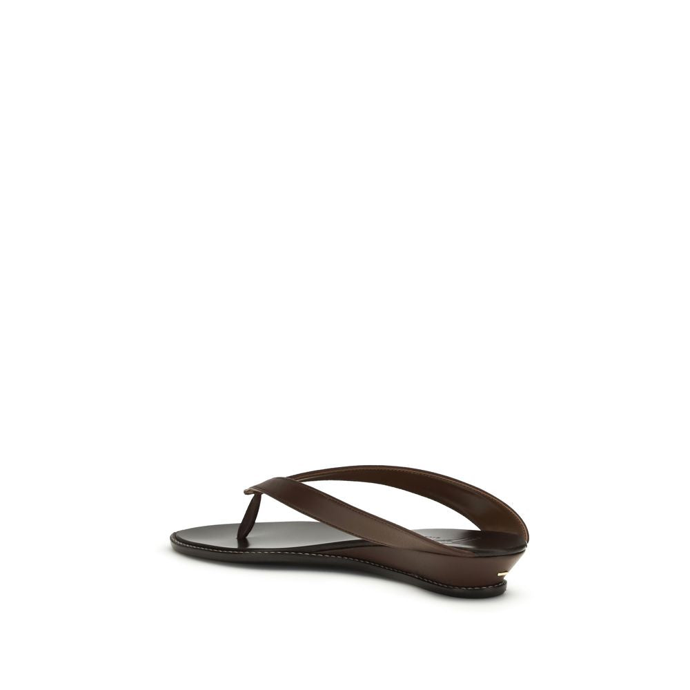 Giuseppe Zanotti Brown Calf Leather Bos Taurus Platform Sandals Giuseppe Zanotti