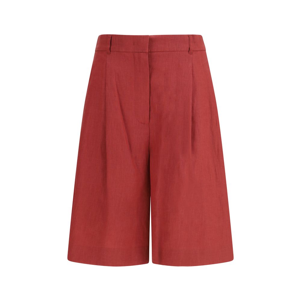 Max Mara Multicolor Linen Bermuda Shorts Max Mara