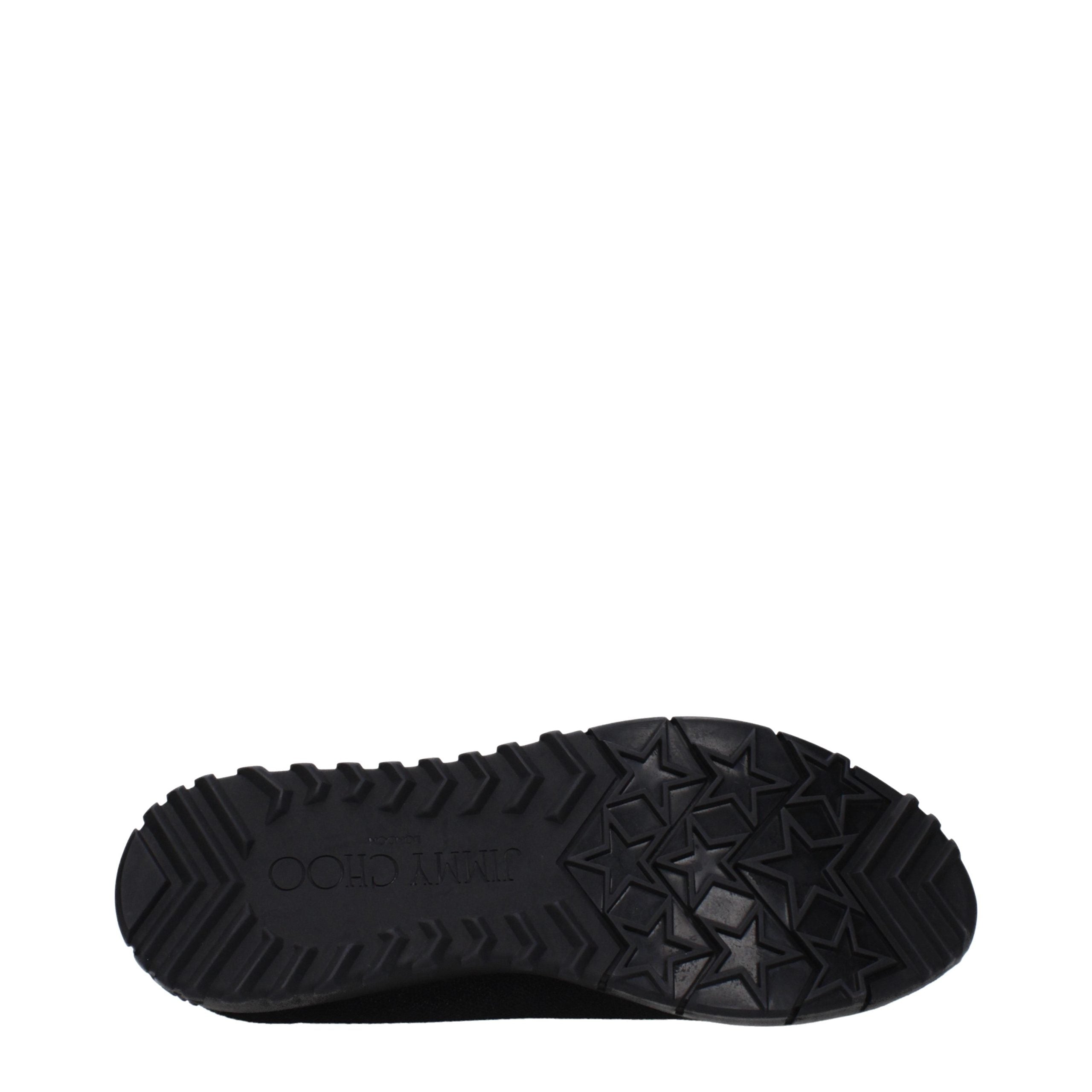 Jimmy Choo Black Fabric Slip-On Loafers Jimmy Choo