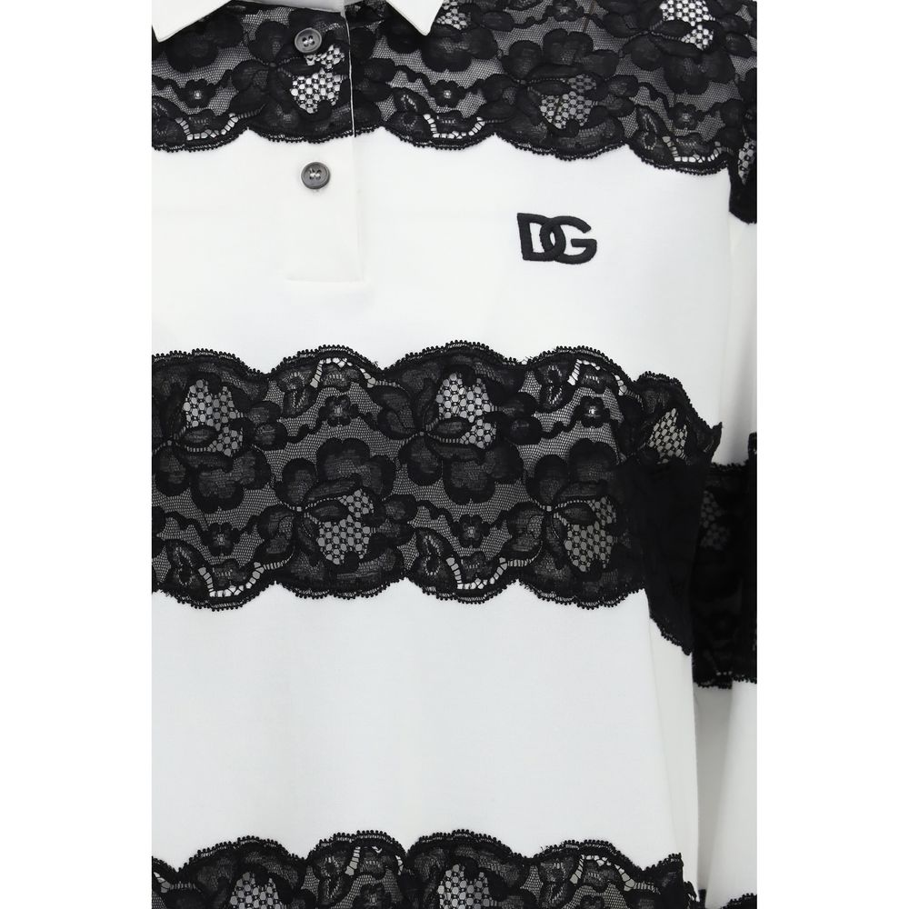 Dolce & Gabbana White Cotton Polo Shirt Dolce & Gabbana