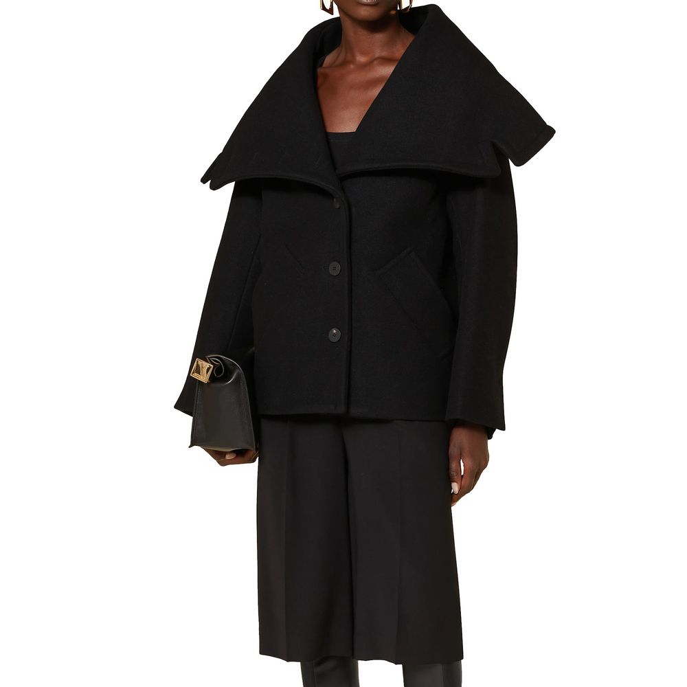 Jacquemus Black Virgin Wool Coat Jacquemus