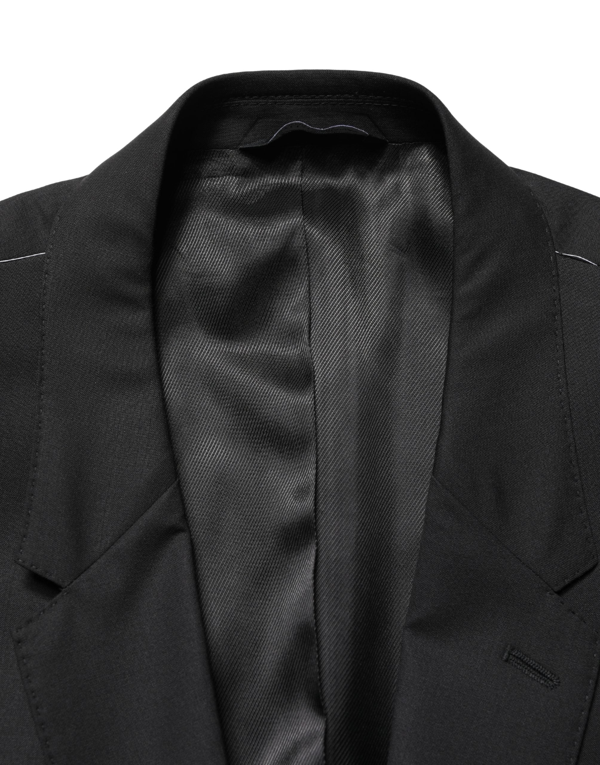 Dolce & Gabbana Black Single Breasted 2 Button Suit Jacket Dolce & Gabbana