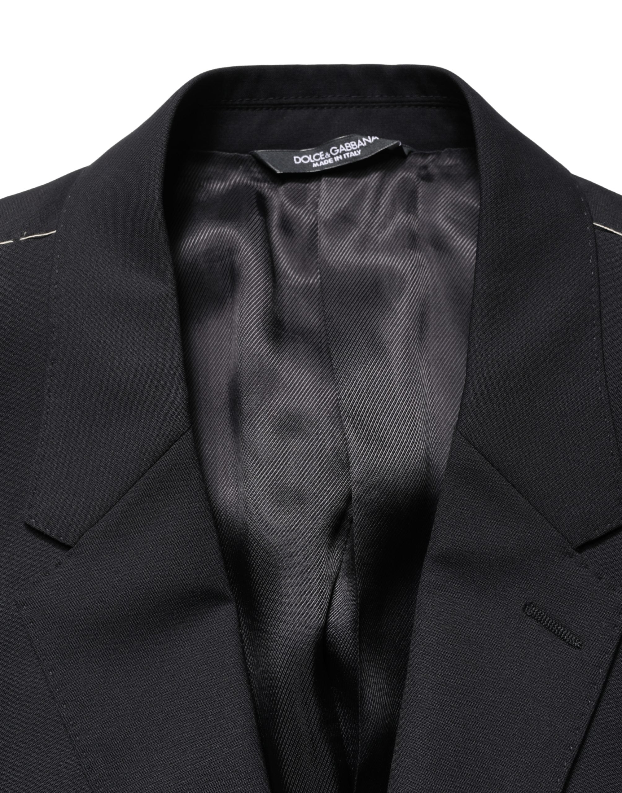 Dolce & Gabbana Blue Single Breasted 2 Button Suit Jacket Dolce & Gabbana