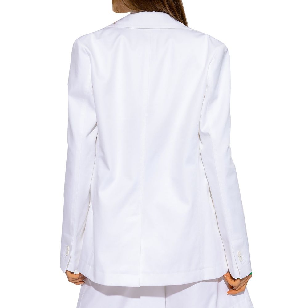 Bottega Veneta White Cotton Blazer Bottega Veneta