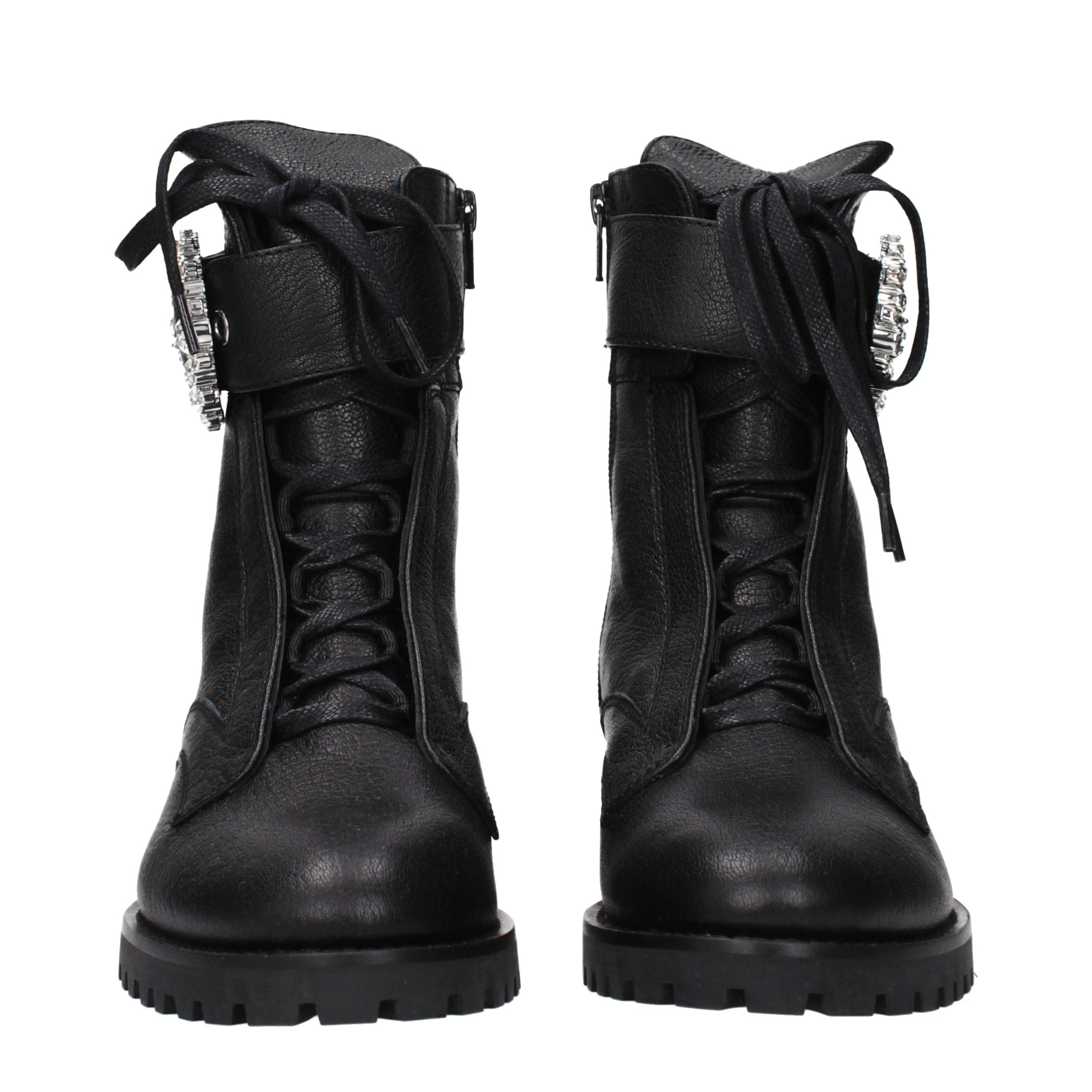 Jimmy Choo Black Leather Ankle Boots Jimmy Choo