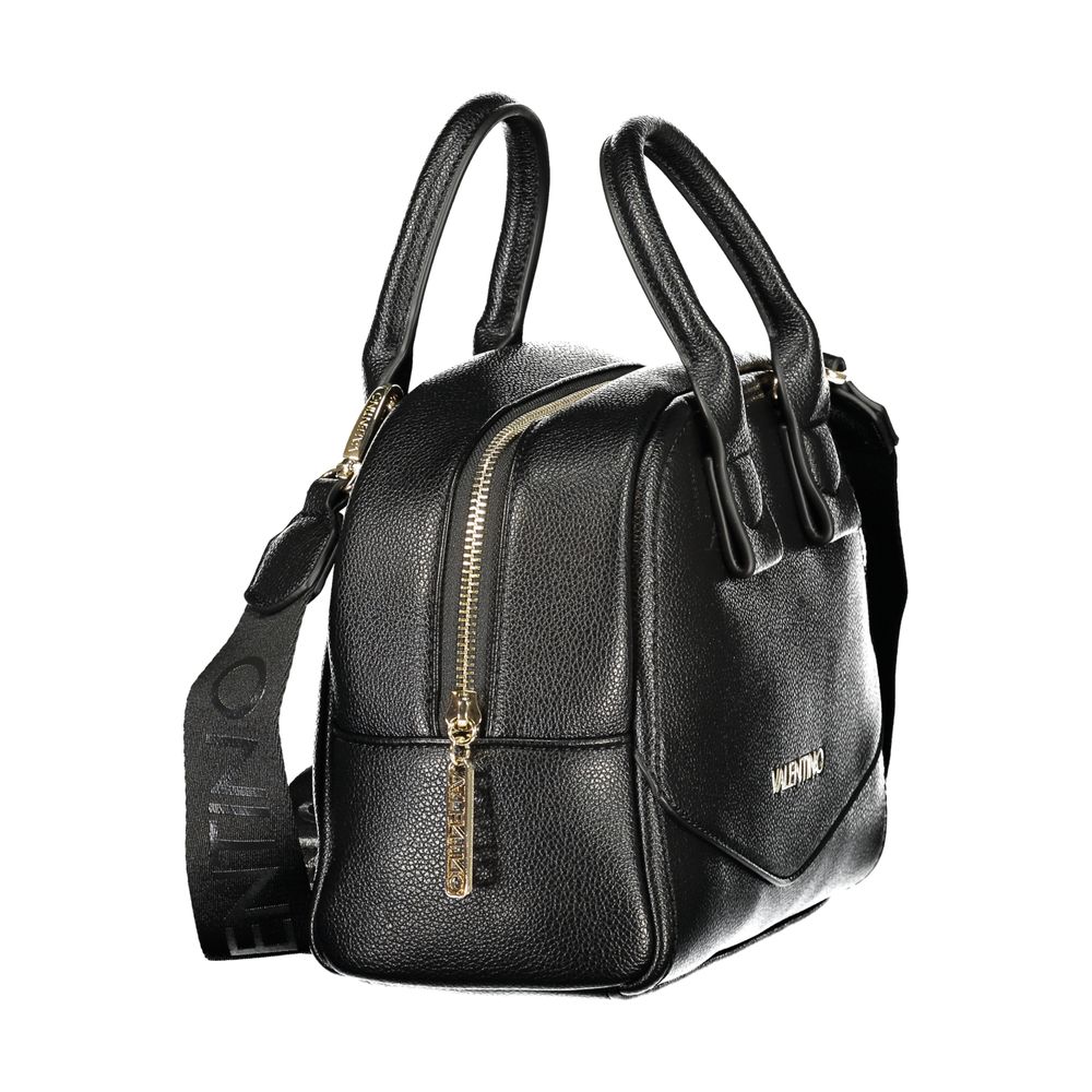 Mario Valentino Black Synthetic Leather Women's Bag with Shoulder Strap Mario Valentino
