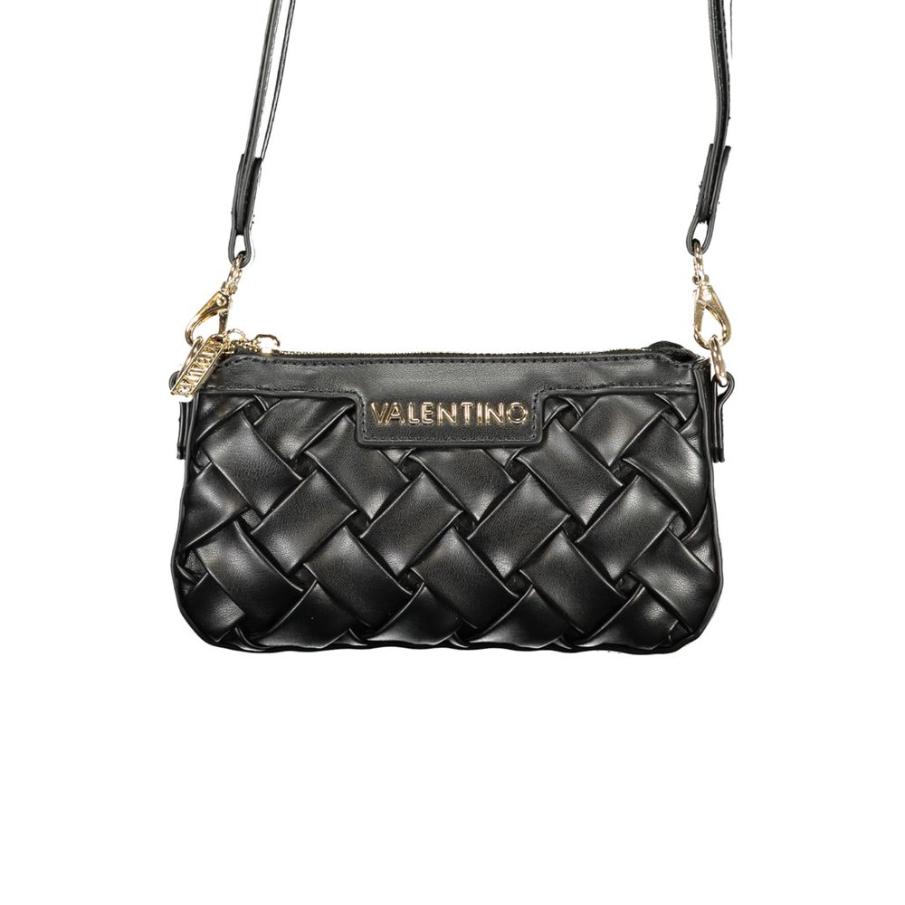 Mario Valentino Nero Poliuretano Women's Handbag with Adjustable Shoulder Strap Mario Valentino