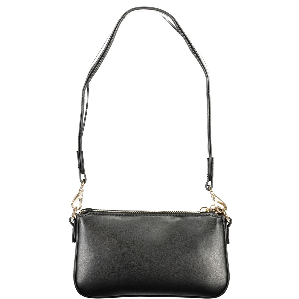 Mario Valentino Nero Poliuretano Women's Handbag with Adjustable Shoulder Strap Mario Valentino