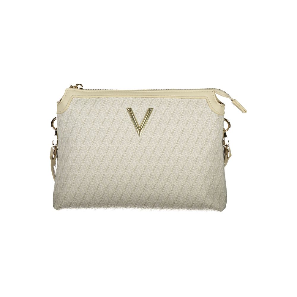 Mario Valentino Beige Polyurethane Women's Bag with Adjustable Shoulder Strap Mario Valentino