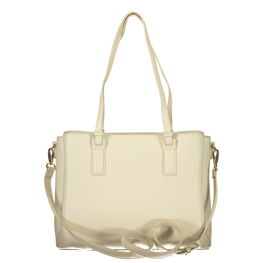 Mario Valentino Beige Poliuretano Women's Bag with Adjustable Strap and Pockets Mario Valentino