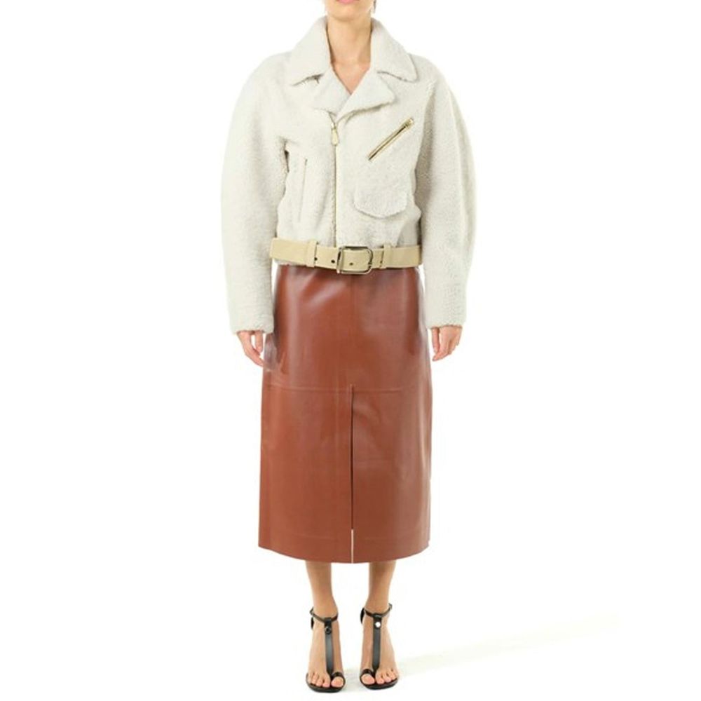 Chloé Beige Polyester Biker Jacket Chloé
