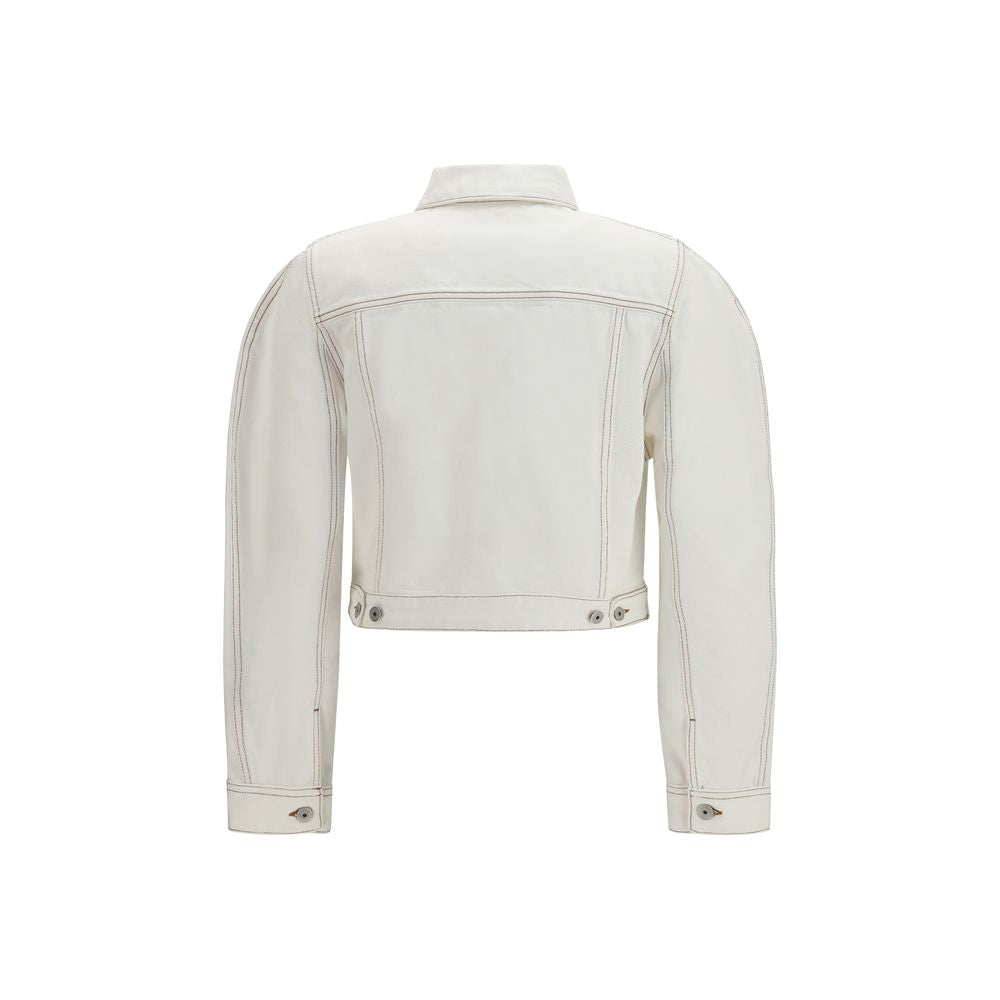 Jacquemus White Cotton Denim Jacket Jacquemus