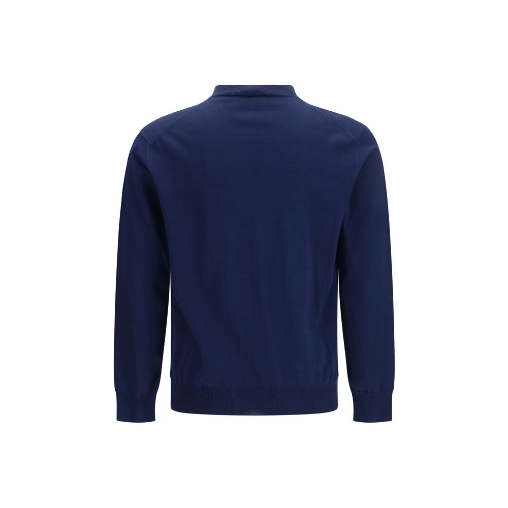 Prada Blue Cotton Sweatshirt Prada