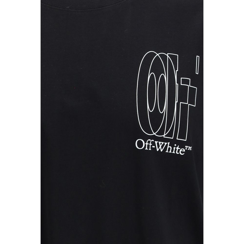 Off-White Black Cotton T-Shirt Off-White