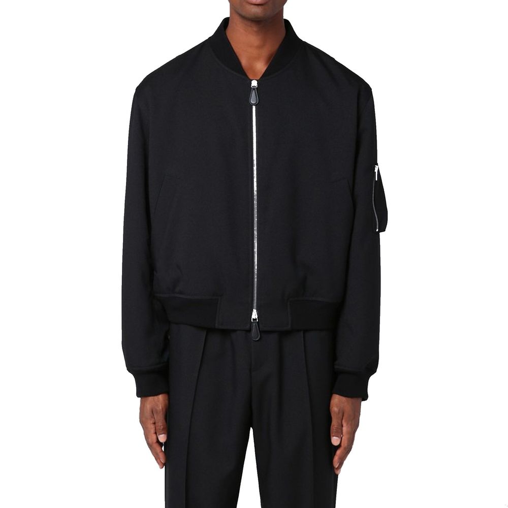 Jil Sander Black Polyester Bomber Jil Sander