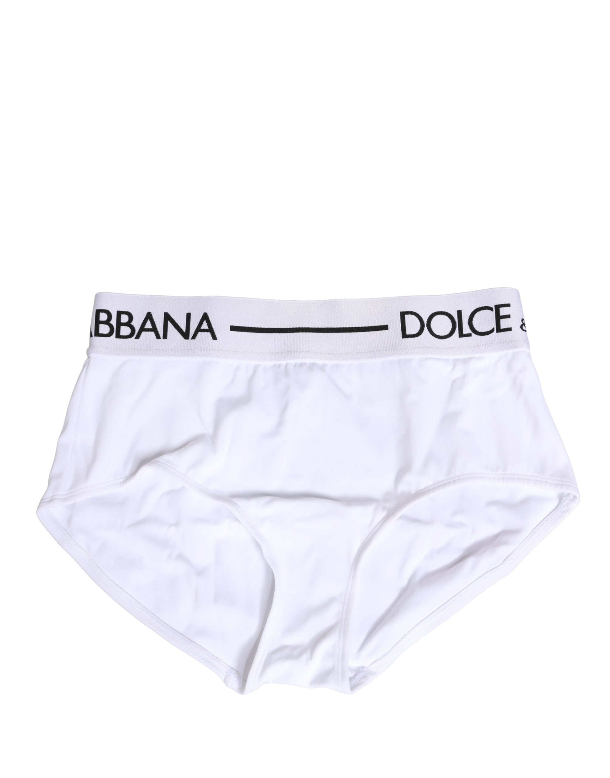 Dolce & Gabbana White Nylon Logo Waistband Panty Underwear Dolce & Gabbana