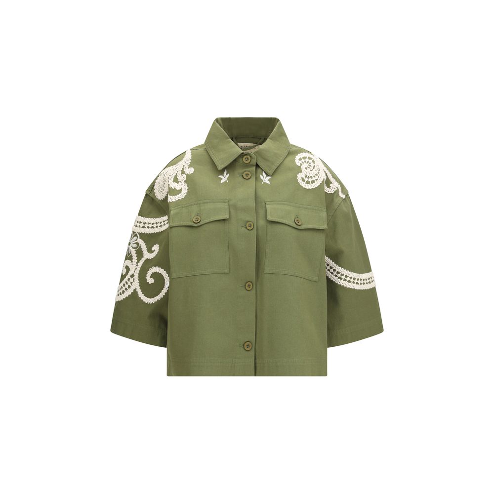 Max Mara Bicolor Cotton Coat Max Mara