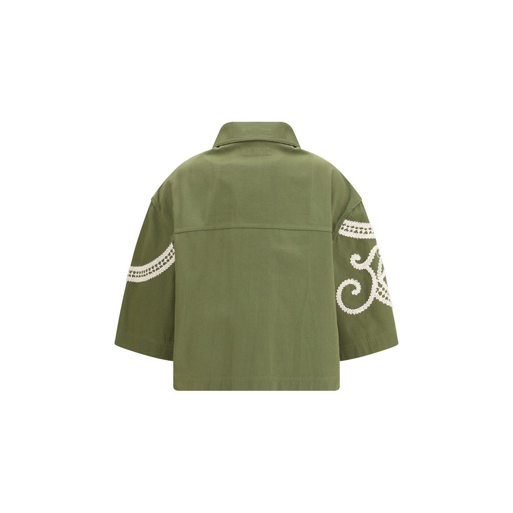 Max Mara Bicolor Cotton Coat Max Mara