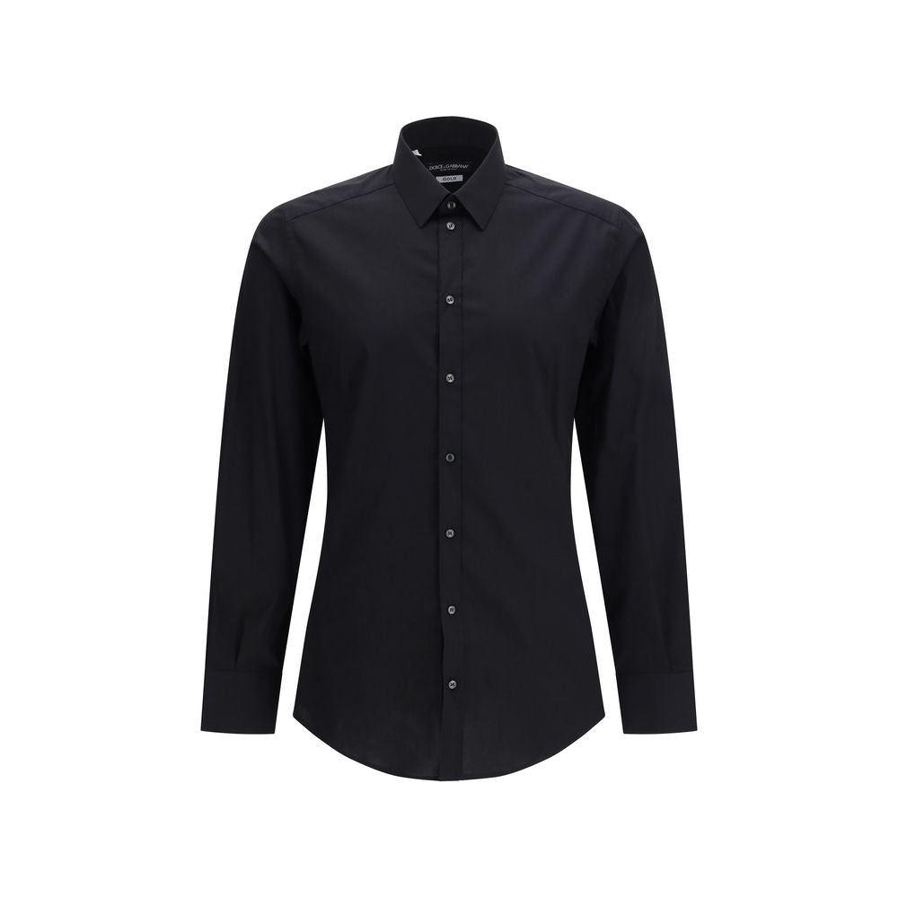 Dolce & Gabbana Black Cotton Dress Shirt - 42 Dolce & Gabbana Black Cotton Dress Shirt - 42