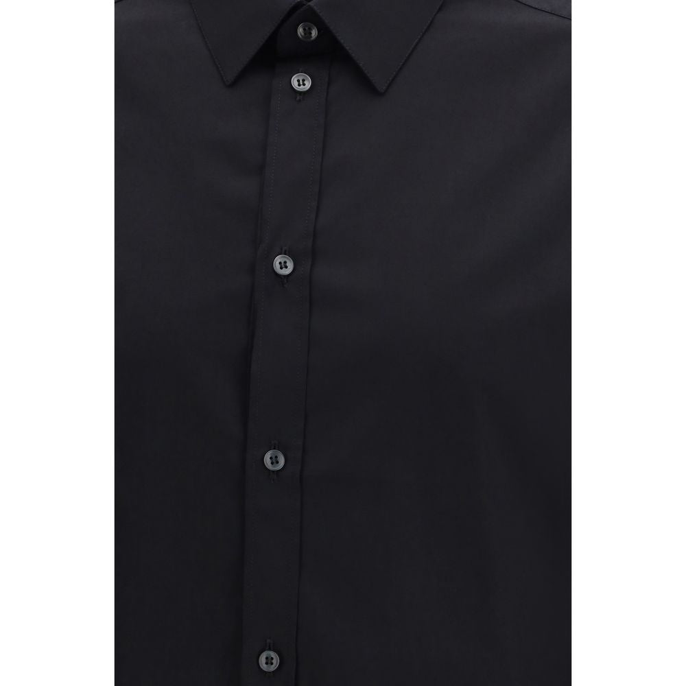 Dolce & Gabbana Black Cotton Dress Shirt Dolce & Gabbana