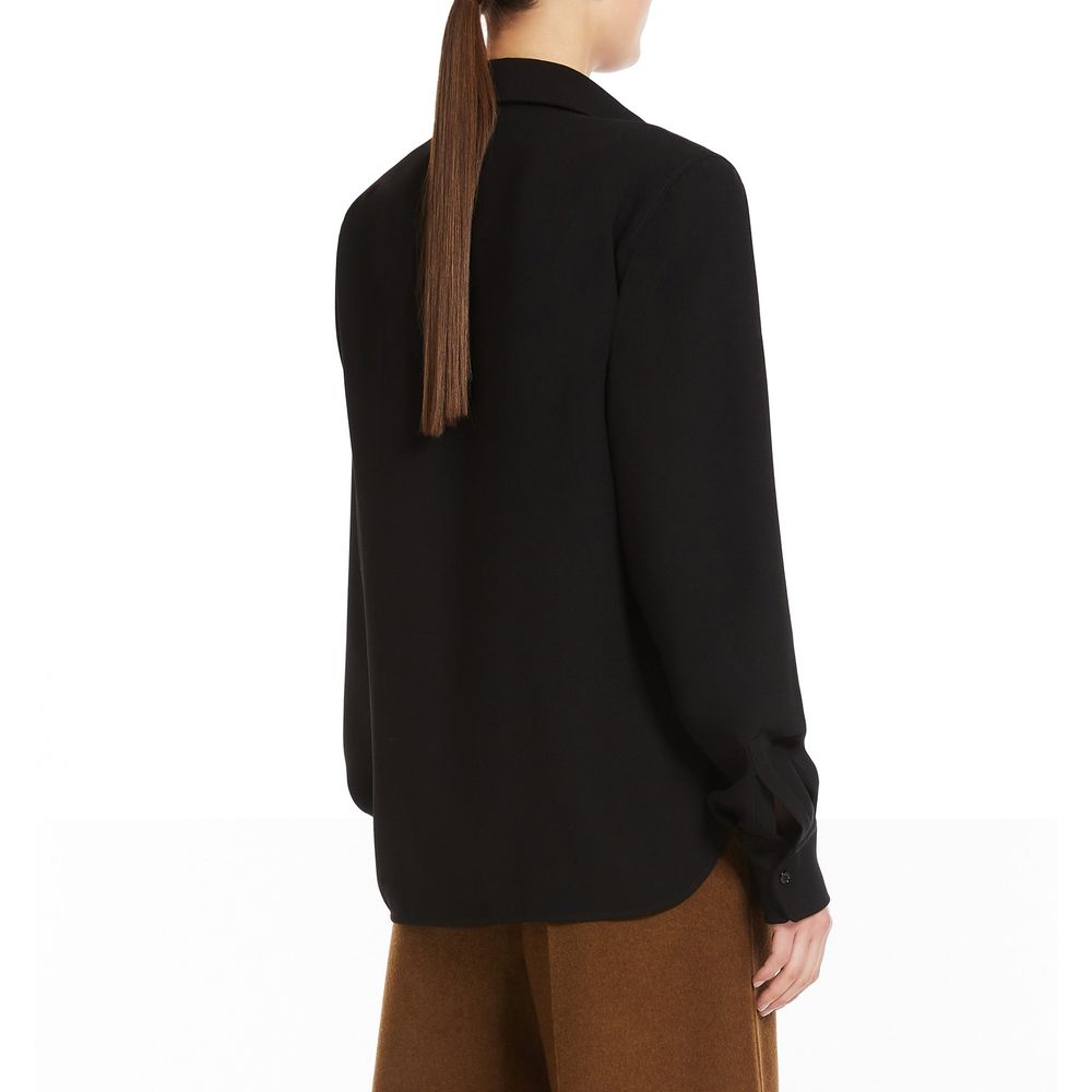 Max Mara Black Cotton Shirt Max Mara