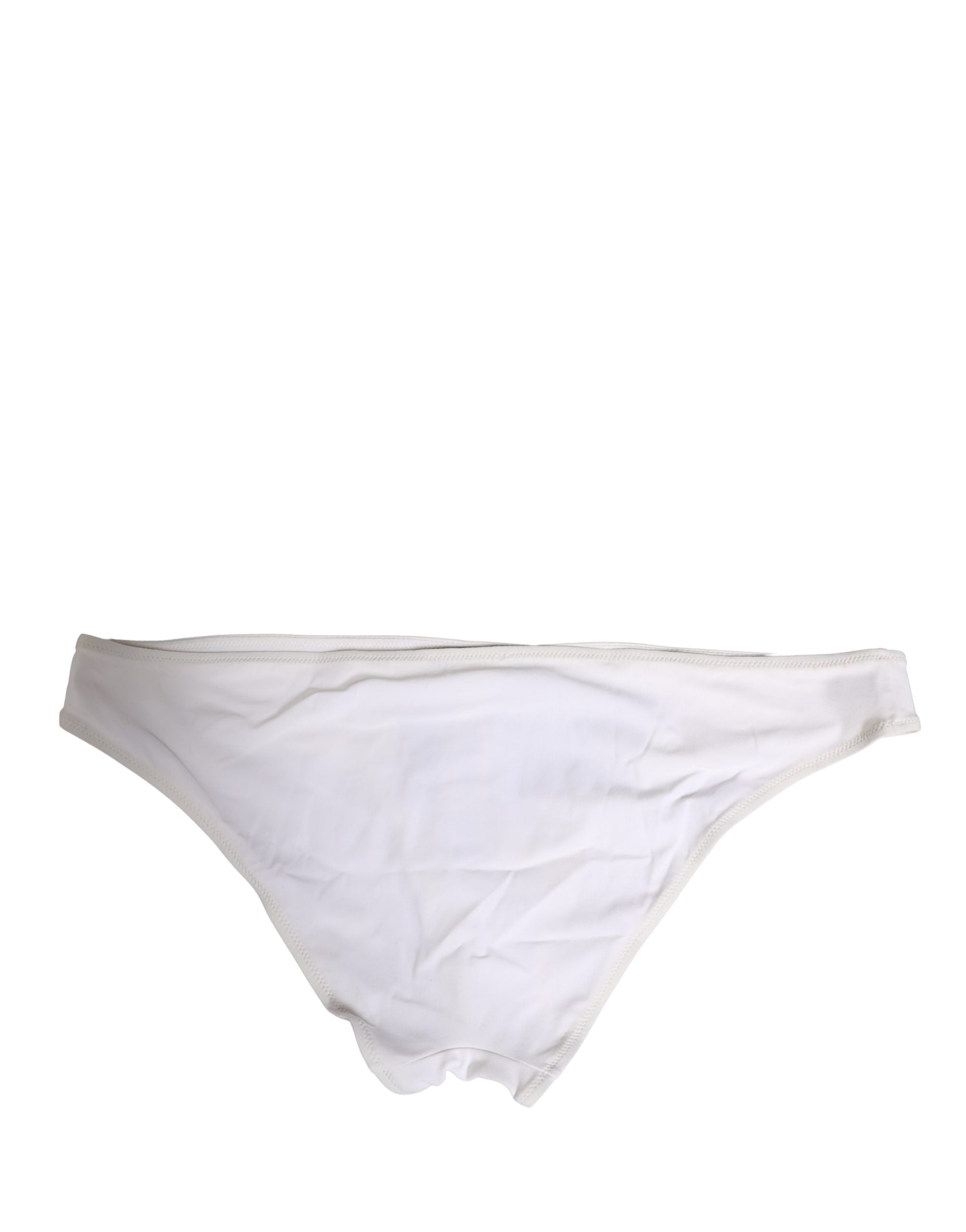 Dolce & Gabbana White DG Logo Plaque Bikini Bottom Underwear Dolce & Gabbana