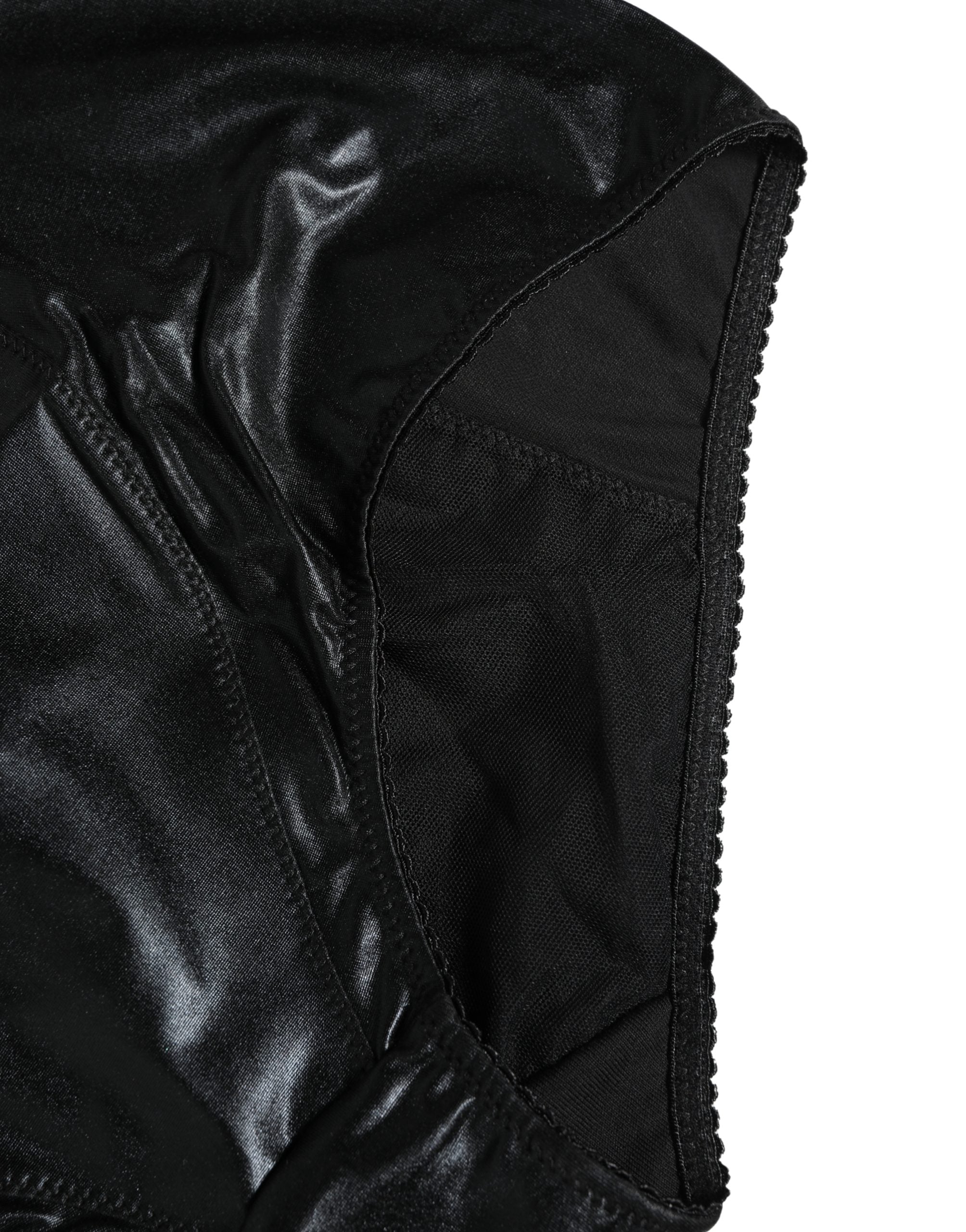 Dolce & Gabbana Black High Waisted Slip Girdle Panty Underwear Dolce & Gabbana