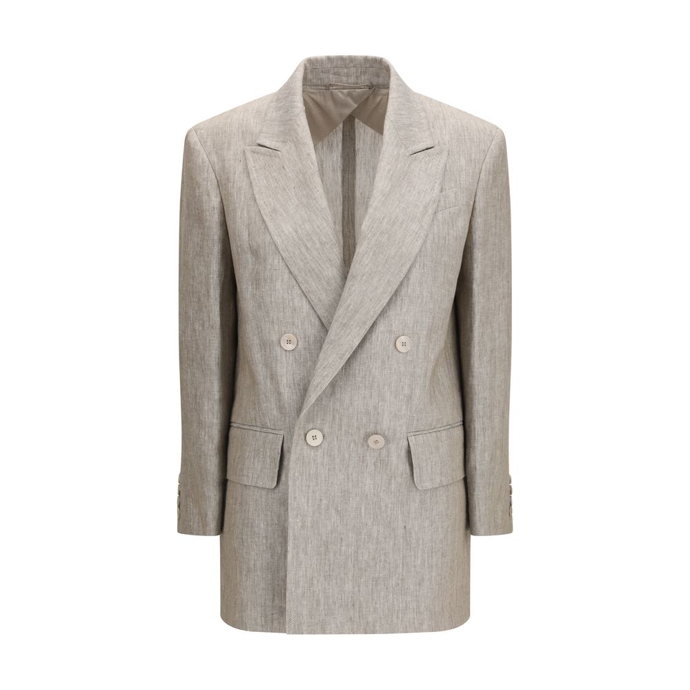 Max Mara Beige Linen Blazer Max Mara