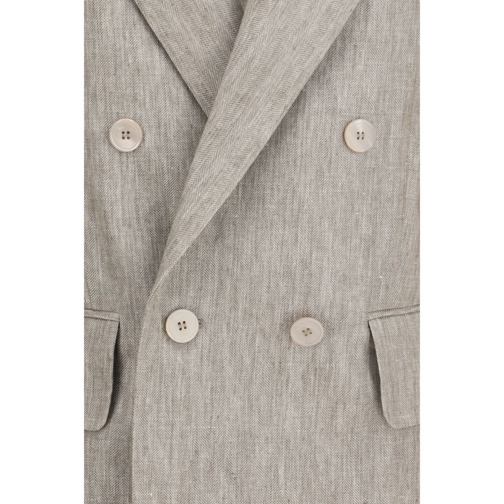 Max Mara Beige Linen Blazer Max Mara