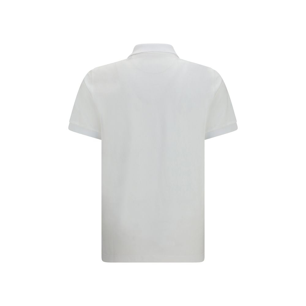 Fendi White Cotton Polo Shirt Fendi