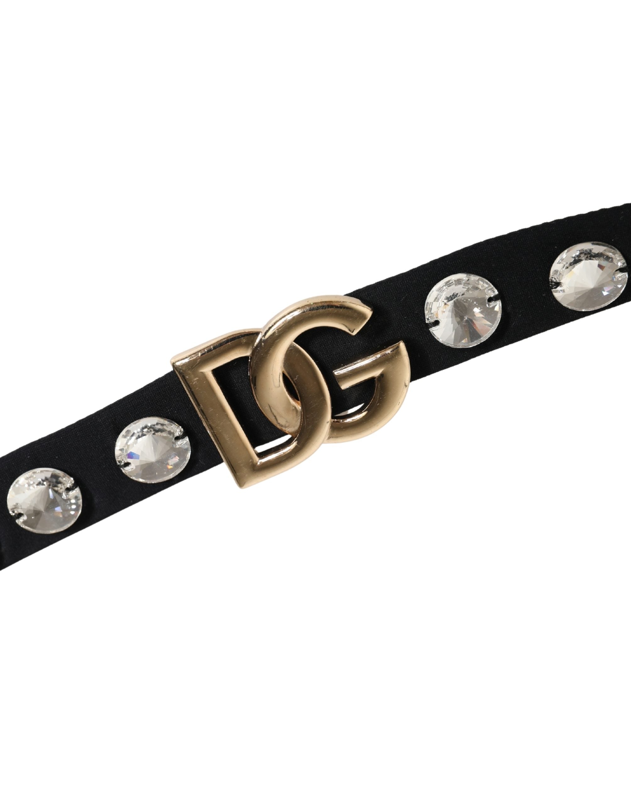 Dolce & Gabbana Black Crystal Embellished Bikini Bottom Swimwear Dolce & Gabbana