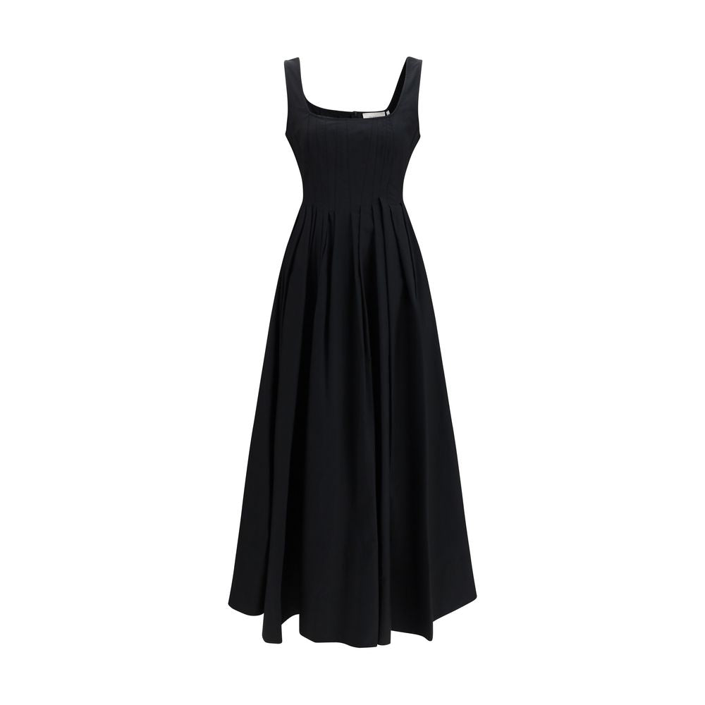 Max Mara Black Cotton Casual Dress Max Mara