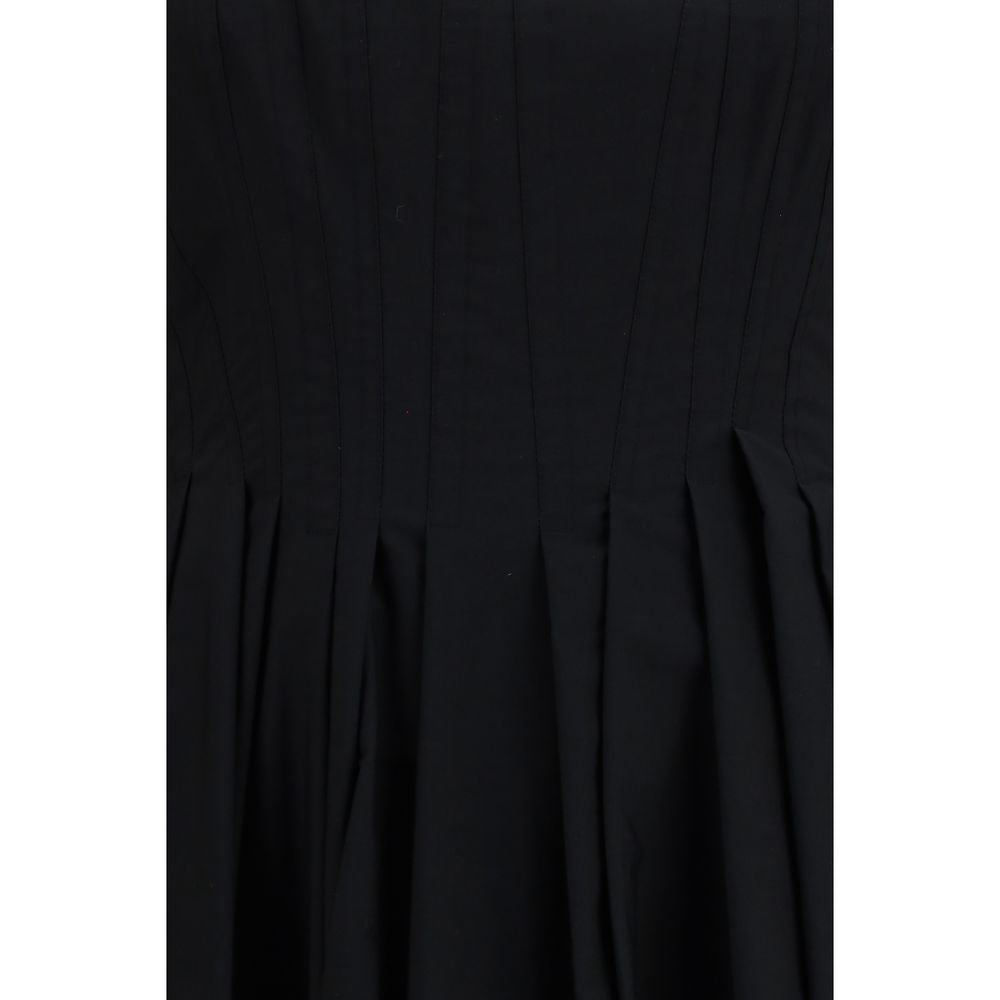 Max Mara Black Cotton Casual Dress Max Mara