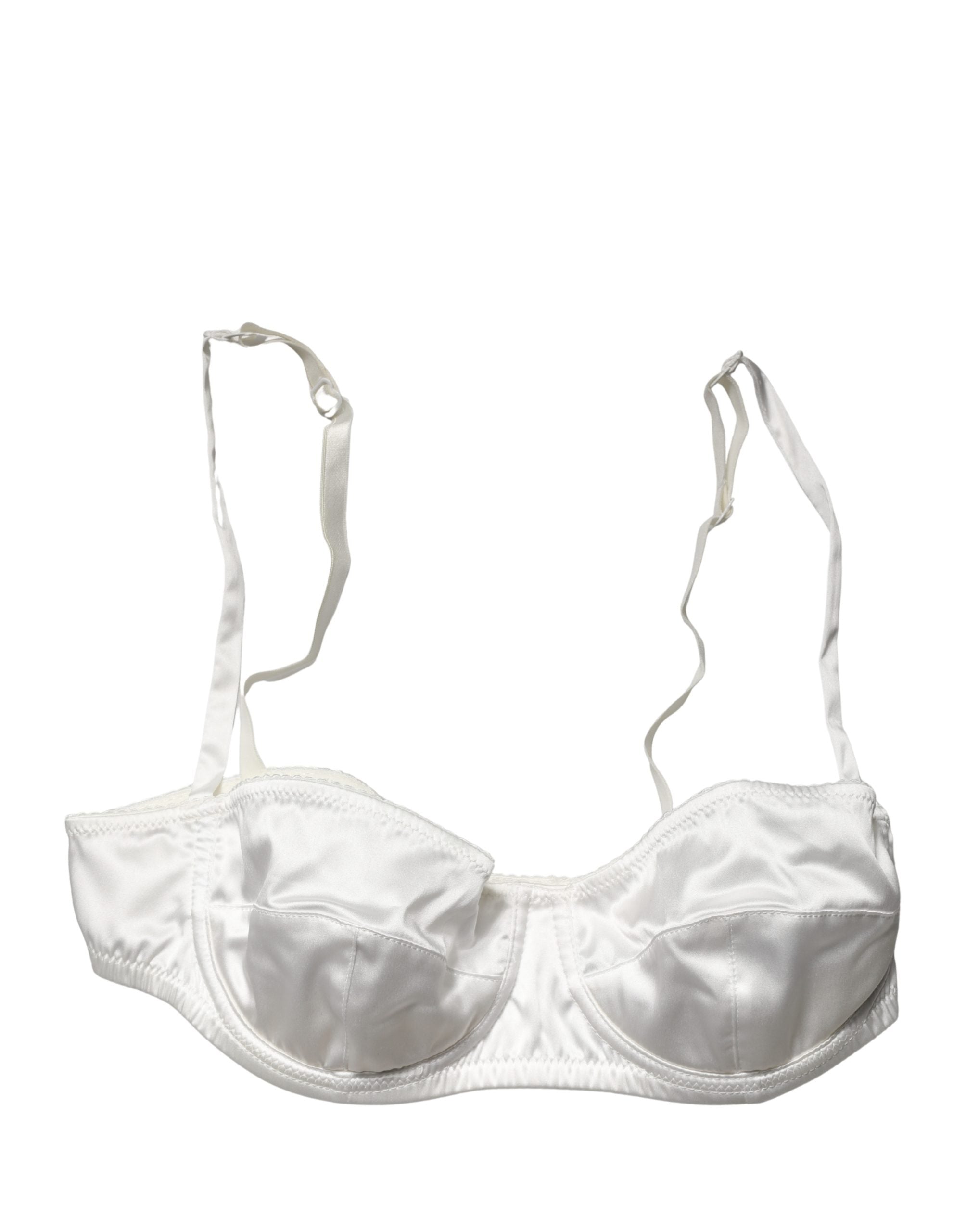 Dolce & Gabbana White Semi-Pad Underwire Balconette Underwear Dolce & Gabbana