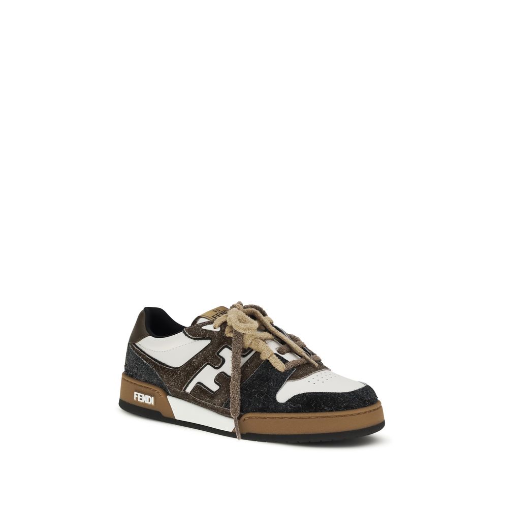 Fendi Multicolor Calf Leather Bos Taurus Low Top Sneakers Fendi