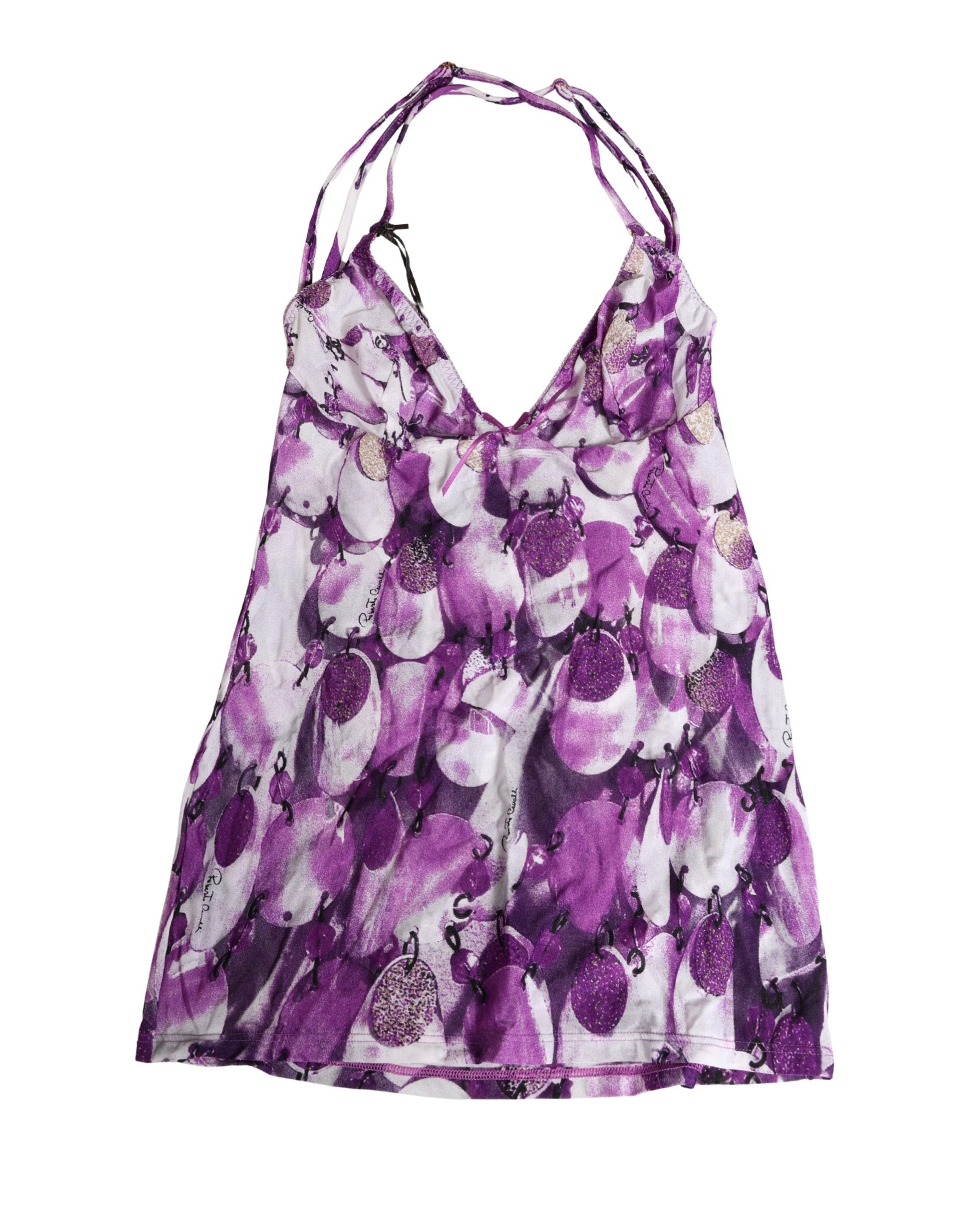 Roberto Cavalli Multicolor Patterned Halter Neck Underwear Roberto Cavalli