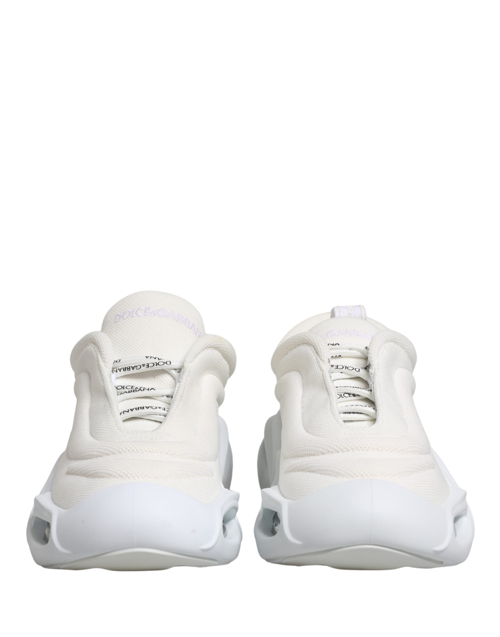 Dolce & Gabbana White Slip On Wave Low Top Sneakers Shoes Dolce & Gabbana